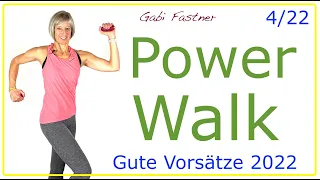 4/22💥45 min. Power-Cardio-Walk | 4500 Schritte, ca 450 Kcal