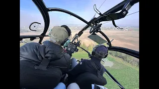 Slalom flight training in a rare SA318C Alouette 2 helicopter from 1966 (former Bundesgrenzschutz)