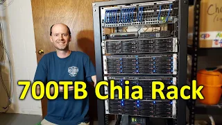 700TB Chia Farm Moved to a 25U StarTech Server Rack, Still Growing!