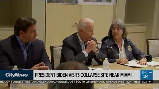 U.S. President Joe Biden visits Florida condo collapse site
