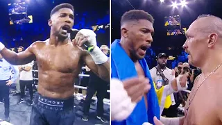 😱 ANTHONY JOSHUA HAS CRAZY MELTDOWN!!! INSULTS USYK!!! THROWS BELT OUT OF RING!!! 😱