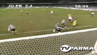 Serie A 1998-1999, day 20 Juventus - Parma 2-4 (Tacchinardi, 3 Crespo, Chiesa, Fonseca)