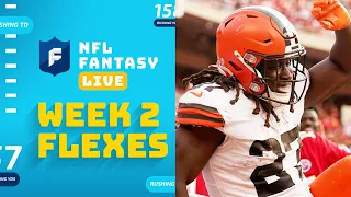 Time to Flex! Best Flex Options Heading Into Week 2 | NFL Fantasy Live