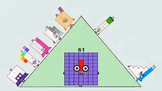 Numberblocks 25 add 1 to 10 and 11 to 20 in Pyramid Movement and generate 36 to 180 in 2 stage