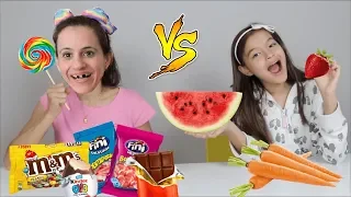 A MENINA QUE SÓ QUERIA COMER DOCES VS A MENINA QUE SÓ COMIA SAUDÁVEL- HISTORINHA