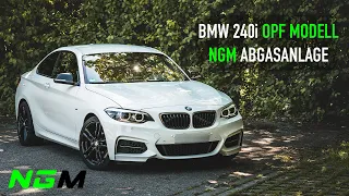 BMW M240i OPF - NGM Abgasanlage 3,5 Zoll ab OPF - Soundcheck!!