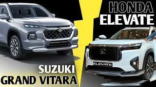 Honda Elevate vs Maruti Suzuki Grand Vitara | Detailed comparison | PoweronTorque