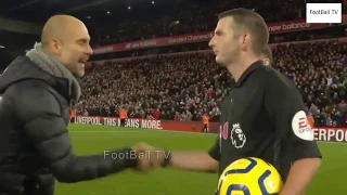 Pep Guardiola's reaction when Trent Alexander-Arnold handball 2019