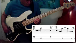 Sir Duke Solo Bass Tutorial - Bass Only with Tablature and Notation