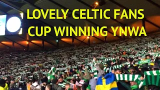 LOVELY MOMENT! celtic fans sing you'll never walk alone YNWA  | Premier Sports Cup Final