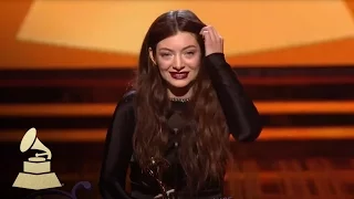 Lorde Wins Best Pop Solo Performance | GRAMMYs