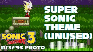 [HQ] Sonic 3 Prototype (Nov. 3, 1993) - Unused Super Sonic (???) Theme