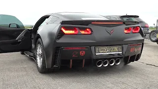 1200HP Chevrolet Corvette C7 Z06 - Brutal Sounding V8 & Drag Racing!