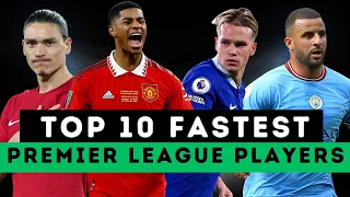 Top 10 fastest Premier League players of 2022/23 #football #rashford #haaland