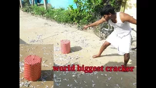 diwali crackers 2017 | world biggest cracker ever(home made )|never seen before
