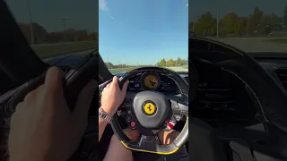 STRAIGHT PIPED Ferrari 488 Pista cruising