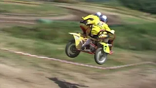 Sidecar motocross racing World championship Czech GP 2001 Loket 1-st race