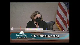 03/01/2022 - Federal Way City Council - Regular Meeting