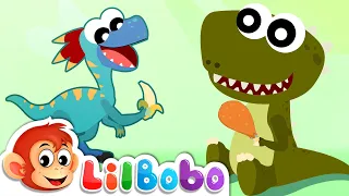 Dinosaur Songs for Kids | Learning About Herbivores, Carnivores & Omnivores | Little BoBo  Rhymes