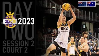 RE-LIVE  | FIBA 3x3 NEW ZEALAND’S PREMIER TOURNAMENT 2023 | Day 2 - Session 2 | Court 2