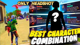 BEST CHARACTER SKILL COMBINATION FOR CS MATCH 🔥| SECRET CHARACTER SKILL COMBINATION FOR HEADSHOT