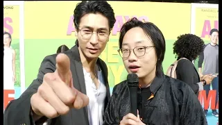 Jimmy O. Yang & Chris at the premiere of "Always Be My Maybe",