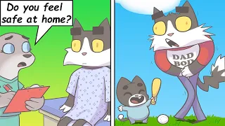 Cute Cat Family Comics But Not Cute Endings | Daily Comic #41