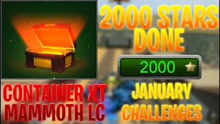 2000 Stars DONE! - January Challenge - Container XT + Mammoth LEGACY - Wassil TO - Tanki Online