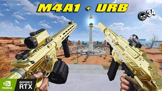 M4A1 + URB 34 kill solo vs squad Blood strike max graphic rtx 2060
