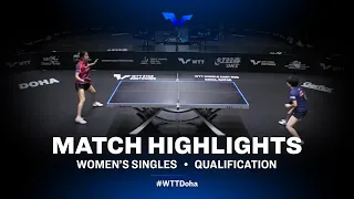 Shin Yubin vs Sakura Yokoi | WTT Star Contender Doha 2021 | WS | QUAL Highlights