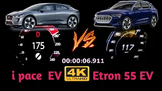 Ultimate Electric Showdown: Audi e-tron vs. Jaguar I-PACE Drag Race!