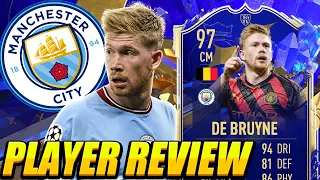 PERFECT CAM! 🎯 97 TOTY DE BRUYNE PLAYER REVIEW! 97 TOTY KDB REVIEW! TOTY KEVIN DE BRUYNE REVIEW!