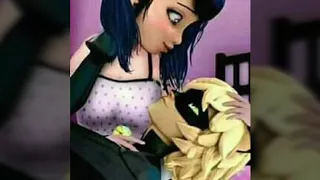 La pareja de ladybug y cat noa