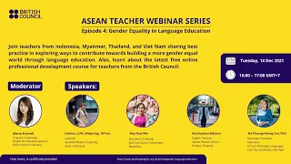 ASEAN English Teacher Webinar Series #4: Gender Equality in Language Education