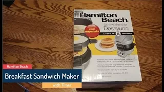 Hamilton Beach Breakfast Sandwich Maker with Timer