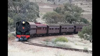 Pichi Richi Railway Afghan Express Steam Loco W22 from Pt Augusta to Quorn 23/10/21 Part 1