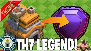 Town hall 7 in legend league Guinness World Record (clash of clans)