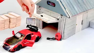 How to Make Miniature House Garage for Diecast Cars