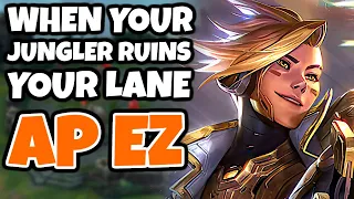 My jungler ruined my lane, but that's okay because my Storm is Gathering | AP Ezreal Mid | Pekin