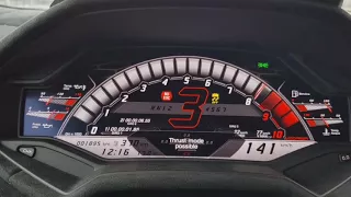 Lamborghini Huracan Performante 0-220 km/h launch control