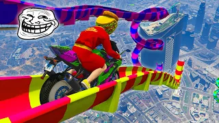 CARRERA TROLL! NO VEO NADA!! - GTA V ONLINE