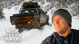 The Poseidon Crew’s Car Gets Stuck In The Snowy Mountains | Aussie Gold Hunters