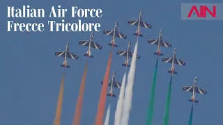 Italian Air Force's Frecce Tricolore Flies at Dubai Airshow – AIN