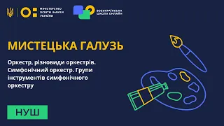 Мистецька галузь. Оркестр, різновиди оркестрів. Симфонічний оркестр. Групи інструментів оркестру