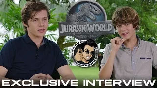 Nick Robinson & Ty Simpkins Interview - Jurassic World (HD) 2015