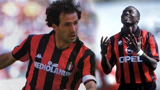 L'assist di Weah nell'ultimo gol di Baresi in carriera