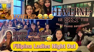 GAME NI VICE GANDA with my FILIPINA FRIENDS at Taverne in the Sky