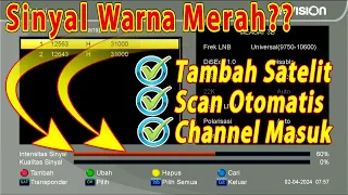 Cara Menambah Satelit Measat 3B 2024 K Vision | Scan Otomatis Satelit Measat 3B