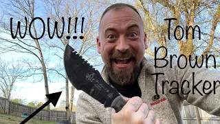 TOPS TOM Brown Tracker Knife. A Different Review. Snare Making.