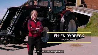 VALTRA N174D JA T234D ASIAKASTARINA - Ellen Rydbeck Suontaan Kartanon uutena maatalousyrittäjänä